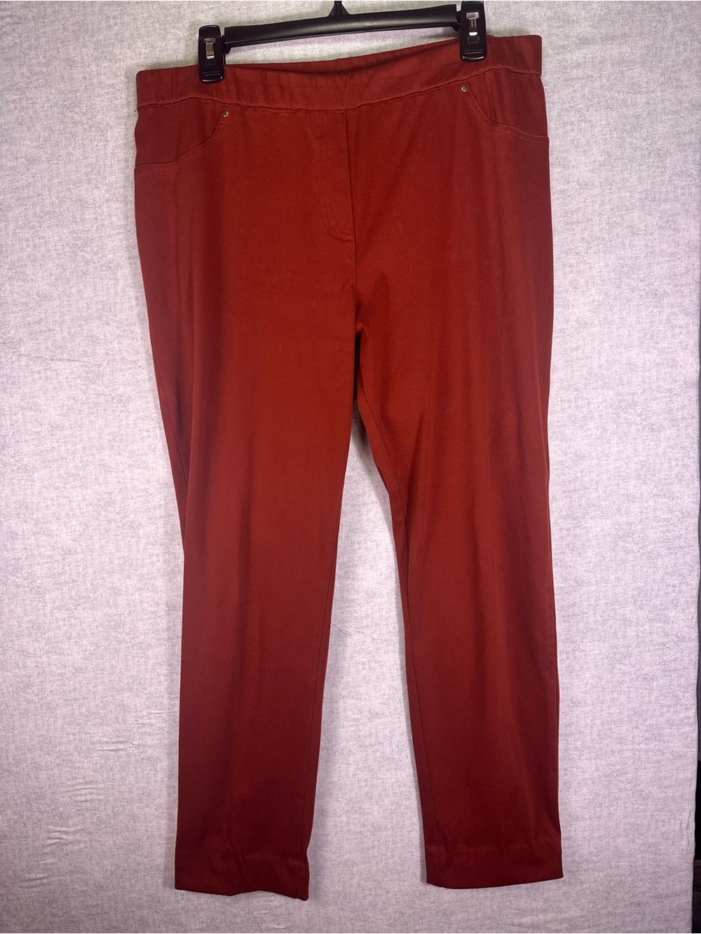 Ruby Rd. Rust Cropped Ankle Pants Size Large